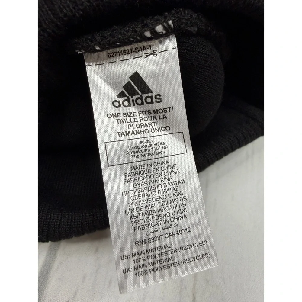 Adidas Beanie Unisex Black Ohio Valley Conference OVC Cuffed Pom‎ OSFM